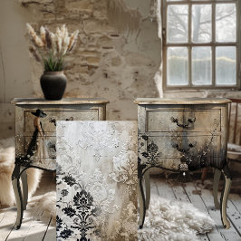 みすぼらしいシックなブラック&ベージュの上げデマスクの背景 薄葉紙