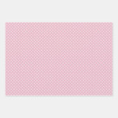 みすぼらしいシックなブルーピンクのグリーンストライプのパターン ラッピングペーパーシート (正面)