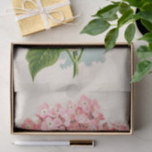 みすぼらしいシックなライト赤面コーラルピンクの花 薄葉紙 (ギフト)