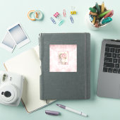 みすぼらしいシックなヴィンテージの花瓶とバラ シール (iPadカバー)