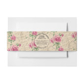 みすぼらしいシックなヴィンテージソープバンド 招待状ベリーバンド (正面例)