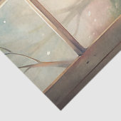 みすぼらしいシックなヴィンテージバード赤面ピンクの牡丹の窓 薄葉紙 (詳細)