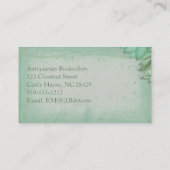 みすぼらしいシックなヴィンテージフラワービジネスカード 名刺 (裏面)
