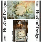 みすぼらしいシックなヴィンテージランドスケープA3Lデコページ 薄葉紙