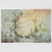 みすぼらしいシックなヴィンテージランドスケープA3Lデコページ 薄葉紙 (正面)