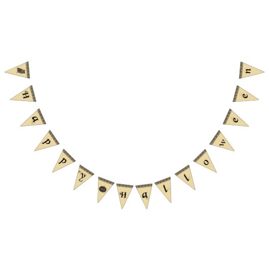 みすぼらしいシックなヴィンテージルックハロウィンバンティングバナー バンティングフラッグ (全)