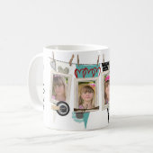 みすぼらしいシックな写真専門母の日のマグカップ コーヒーマグカップ (正面左)