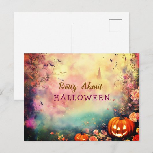 みすぼらしいシックな夢のような霧のパステルのジャンクジャーナルカード シーズンポストカード (正面/裏面)