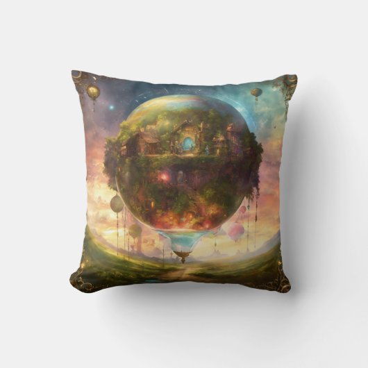 みすぼらしいシックな夢のような霧：ヴィンタのロマンチックなブレンド クッション (正面)