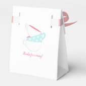 みすぼらしいシックな女の子の赤ちゃんシャワーティーパーティー フェイバーボックス (裏面サイド)