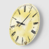 みすぼらしいシックな時計 ラージ壁時計 (傾斜)