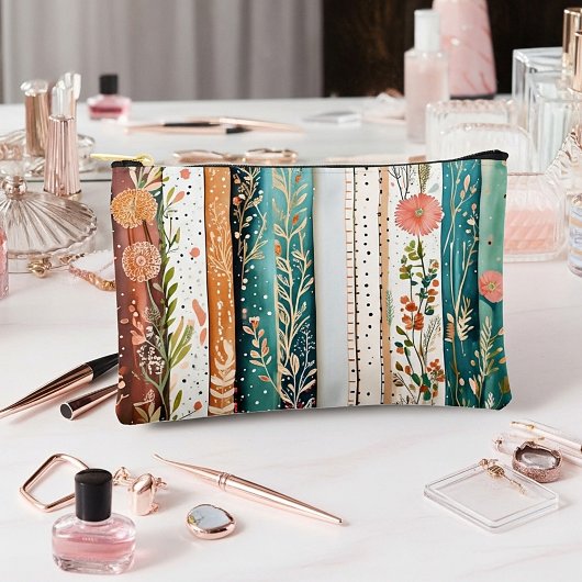 みすぼらしいシックな混合パターン アクセサリーポーチ