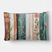 みすぼらしいシックな混合パターン アクセサリーポーチ (裏面)