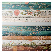 みすぼらしいシックな混合パターン タイル (正面)