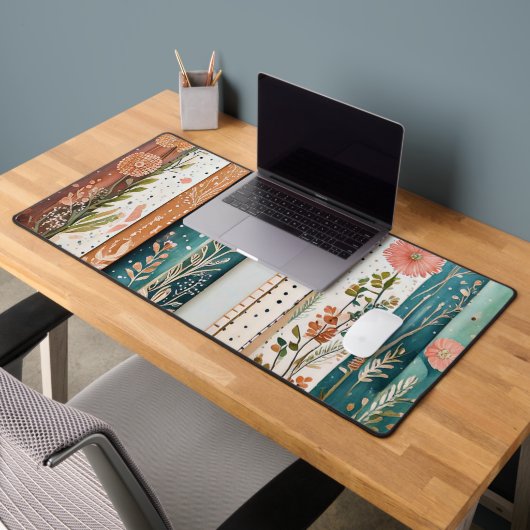 みすぼらしいシックな混合パターン デスクマット (オフィス2)