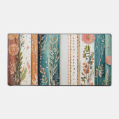 みすぼらしいシックな混合パターン デスクマット (正面)