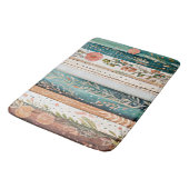 みすぼらしいシックな混合パターン バスマット (アングル)