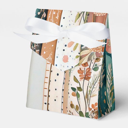 みすぼらしいシックな混合パターン フェイバーボックス (正面サイド)