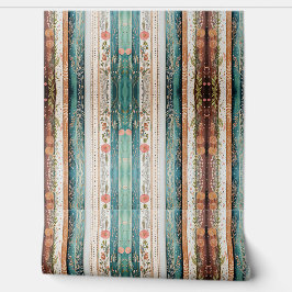 みすぼらしいシックな混合パターン 壁紙