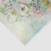 みすぼらしいシックな混合メディアを洗い流した 薄葉紙 (詳細)