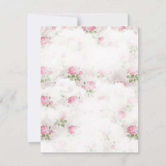 みすぼらしいシックな熱気球ベビーシャワー招待状 招待状 (裏面)