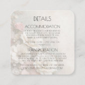 みすぼらしいシックな結婚紙の花を作成 エンクロージャーカード (正面)