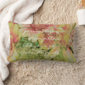 みすぼらしいシックな色あせた花を引用文枕に追加する ランバークッション (ブランケット)