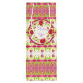 みすぼらしいシックな色 ワインギフトバッグ (裏面)