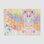 みすぼらしいシックな蝶とバラオンウッド素朴 薄葉紙 (正面)