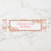 みすぼらしいシックな誕生日パーティー用品ボトルラベル ペットボトルラベル (シングルラベル)