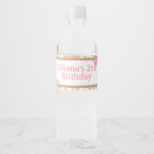 みすぼらしいシックな誕生日パーティー用品ボトルラベル ペットボトルラベル (正面)