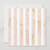 みすぼらしいシックな赤ちゃんシャワー水カラーフローラ 招待状 (裏面)