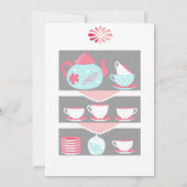 みすぼらしいシックな赤ちゃんシャワー茶パーティーありがとう サンキューカード (裏面)