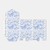 みすぼらしいシックな赤ちゃんブルーの蝶パターン、みすぼらしいc フェイバーボックス (折り畳みなし)