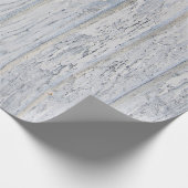 みすぼらしいシックな風化木材 ラッピングペーパー (角)