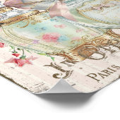 みすぼらしいシックな香水ボトルスフランスのクリプトポスター ポスター (角)