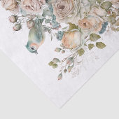 みすぼらしいシックな鳥とバラティッシュペーパー 薄葉紙 (詳細)