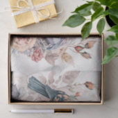 みすぼらしいシックな鳥と花 薄葉紙 (ギフト)