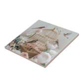 みすぼらしいシックな鳥籠セラミックタイル タイル (側面)