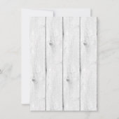 みすぼらしいシックな鹿の誕生発表写真 案内状 (裏面)