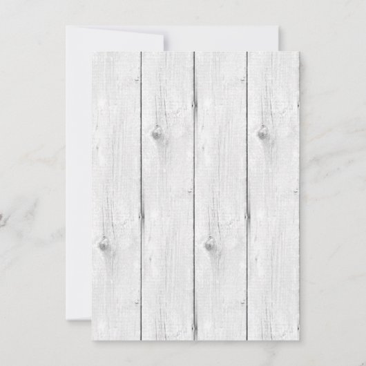 みすぼらしいシックな鹿の誕生発表写真 案内状 (裏面)