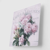 みすぼらしいシックス、デコパビクトリアンージュ、フランスのシックス、パ スクエア壁時計 (傾斜)