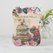 みすぼらしいシックス,ヴィンテージコラージ,鳥,蝶,ヴィク セーブザデート (スタンド正面)