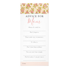 みすぼらしいシックバラベビーシャワーアドバイスゲームカード ラックカード