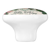 みすぼらしいシックビクトリアンなデコペフランスのージな、シックな セラミックノブ (側面)