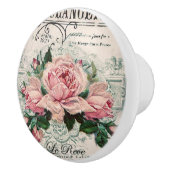 みすぼらしいシックビクトリアンなデコペフランスのージな、シックな セラミックノブ (右)