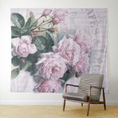 みすぼらしいシックビクトリアンなデコペフランスのージな、シックな タペストリー (インサイチュ(横))