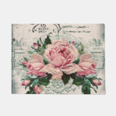 みすぼらしいシックビクトリアンなデコペフランスのージな、シックな ドアマット (正面)