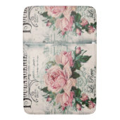 みすぼらしいシックビクトリアンなデコペフランスのージな、シックな バスマット (正面縦)