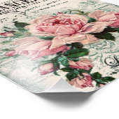 みすぼらしいシックビクトリアンなデコペフランスのージな、シックな フォトプリント            (角)